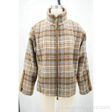 100%polyester tweeds 400 g damjacka